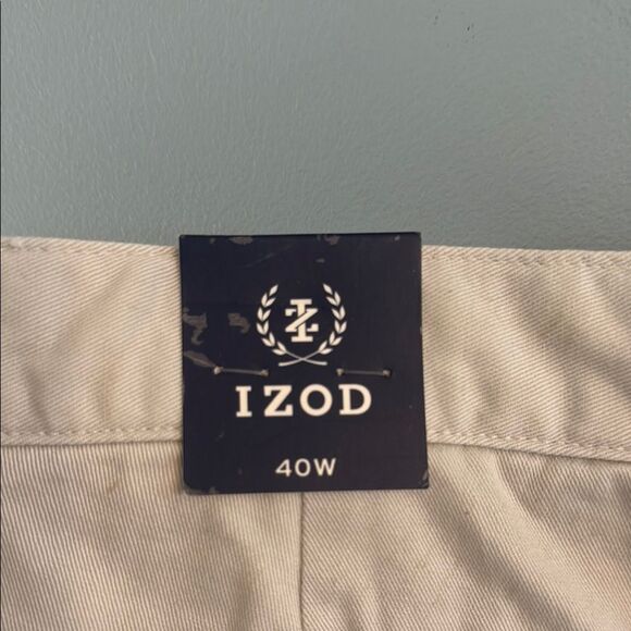 Izod Men's size 40 Shorts New w tags tan khaki Golf - Picture 5 of 11